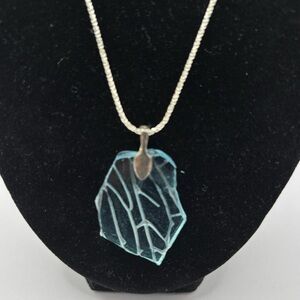 “Shatter The Glass Ceiling" Pendant on a .925 Sterling Silver 18” Chain
